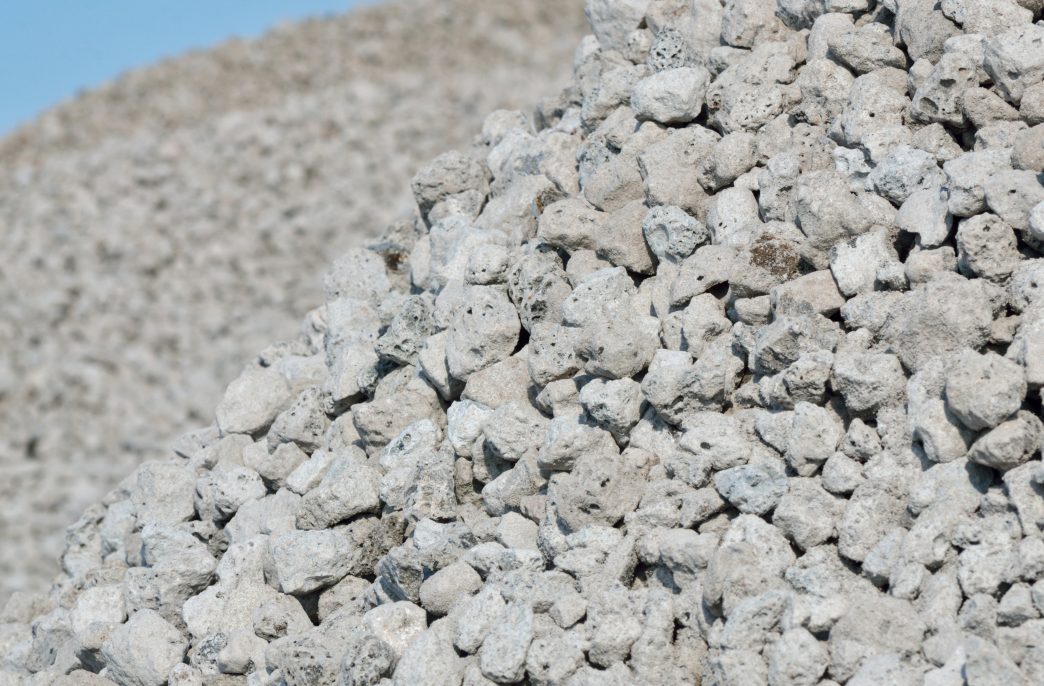 Slag stones - the waste from iron ore, macro